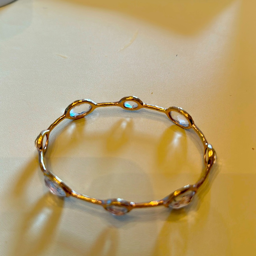 Ippolita rose gold plated end over sterling silver